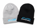SkateTech Pacific Premium Cuff Beanie — Black and Grey