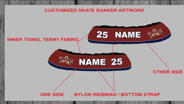 Ice Hawks Skate Soakers