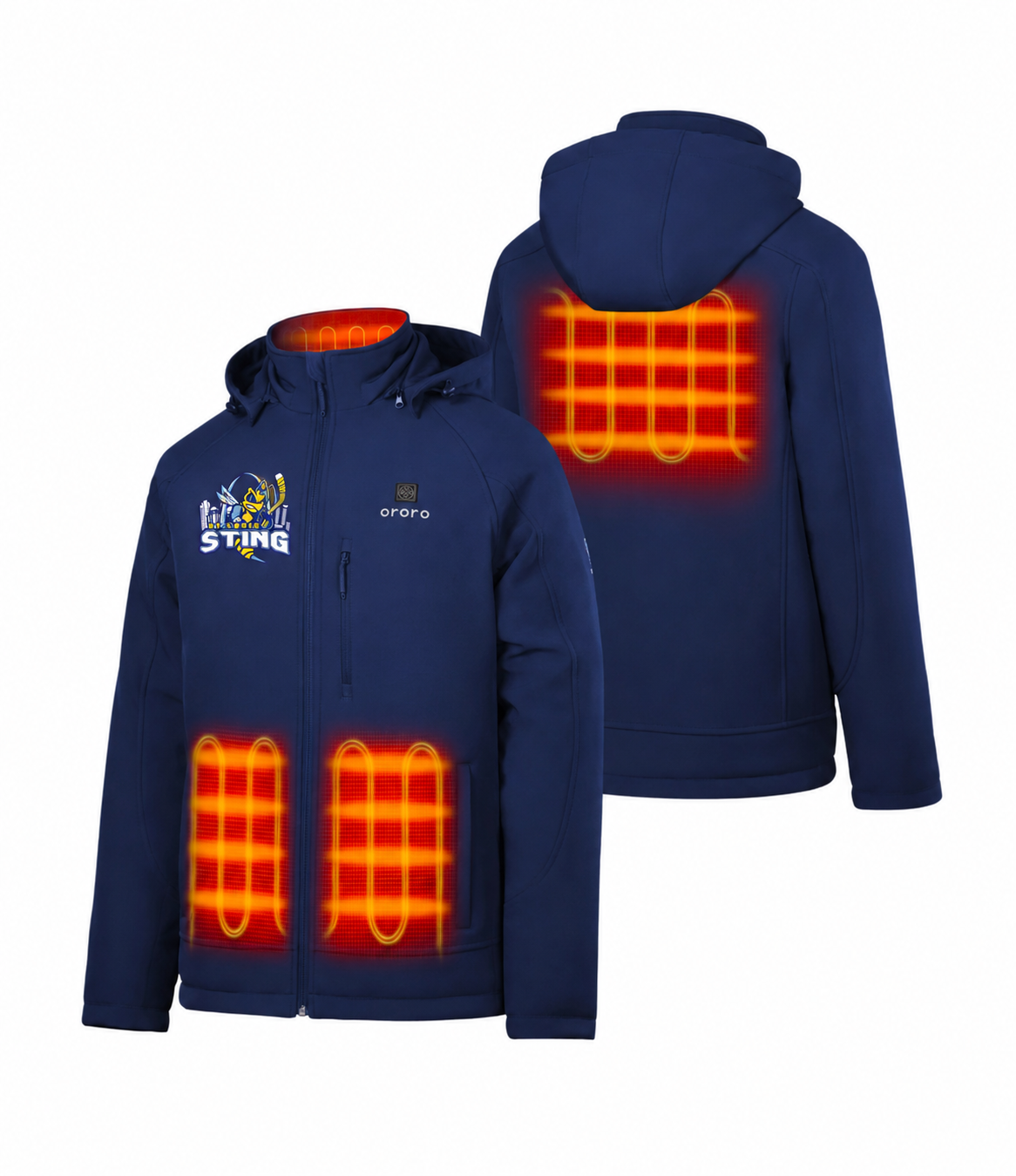 Sting Ororo Paragon Men's Heated Jacket-Navy