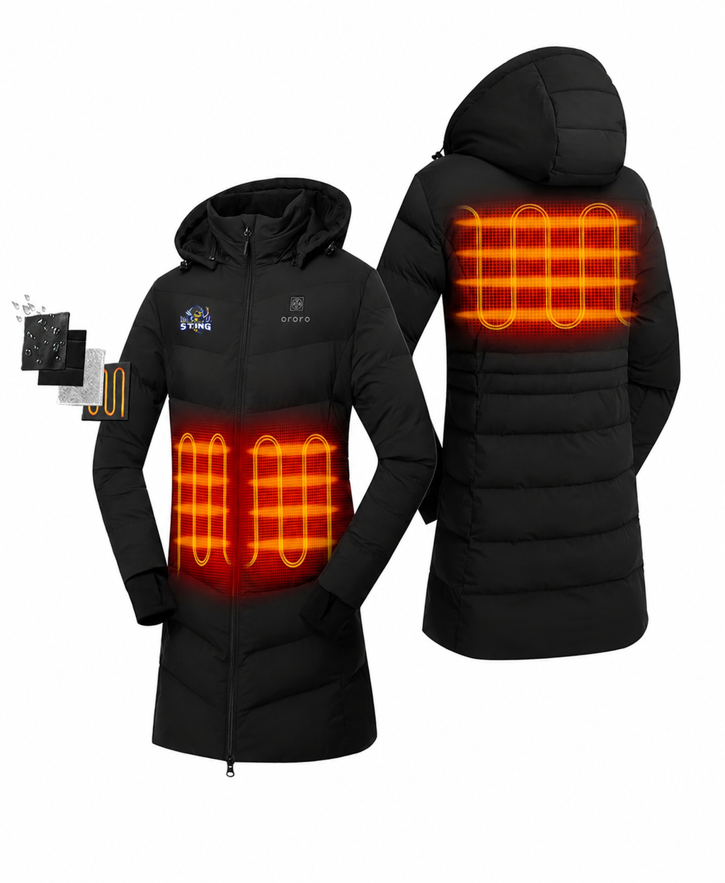 Sting Ororo Women's Heated Puffer Parka