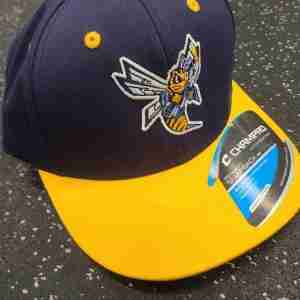 Sting Champro Pennant Snapback Hat-Navy/Yellow