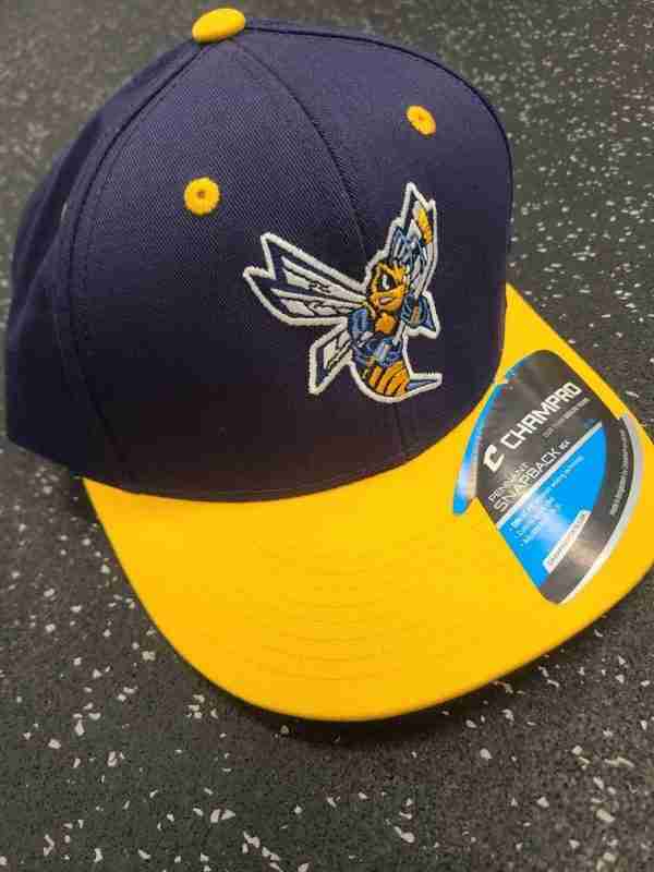 Sting Champro Pennant Snapback Hat-Navy/Yellow