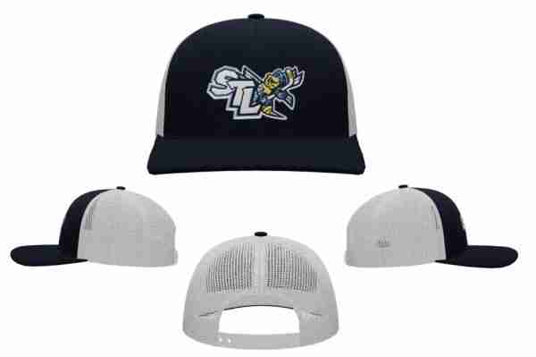 Sting "STL" Pacific 104C Trucker Snapback Hat-Navy/White