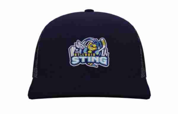 Sting Pacific 104C Trucker Snapback Hat-Navy/Navy